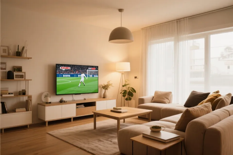 电视大屏观赛场景